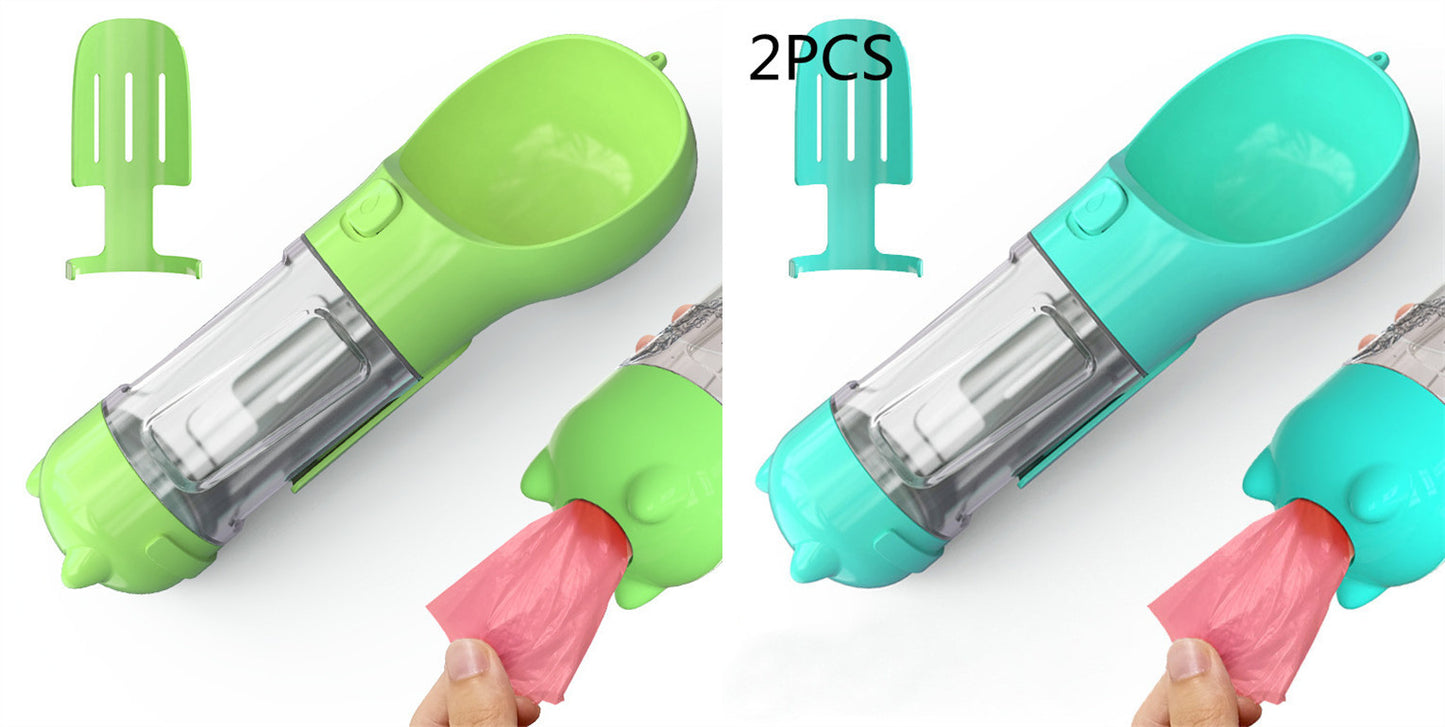 Pet Water Bottle Feeder Bowl Garbage Bag Storage Portable Pet Outdoor Travel 3 In 1 Dog Water Bottle 538f77c7 bfd2 4e91 a355