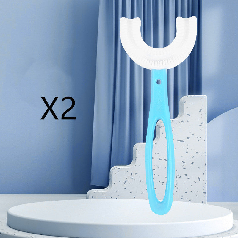 Children's U-shaped Food Grade Soft Rubber Toothbrush 53b2c101 671f 4ad2 8f0c 8b5bde85d034