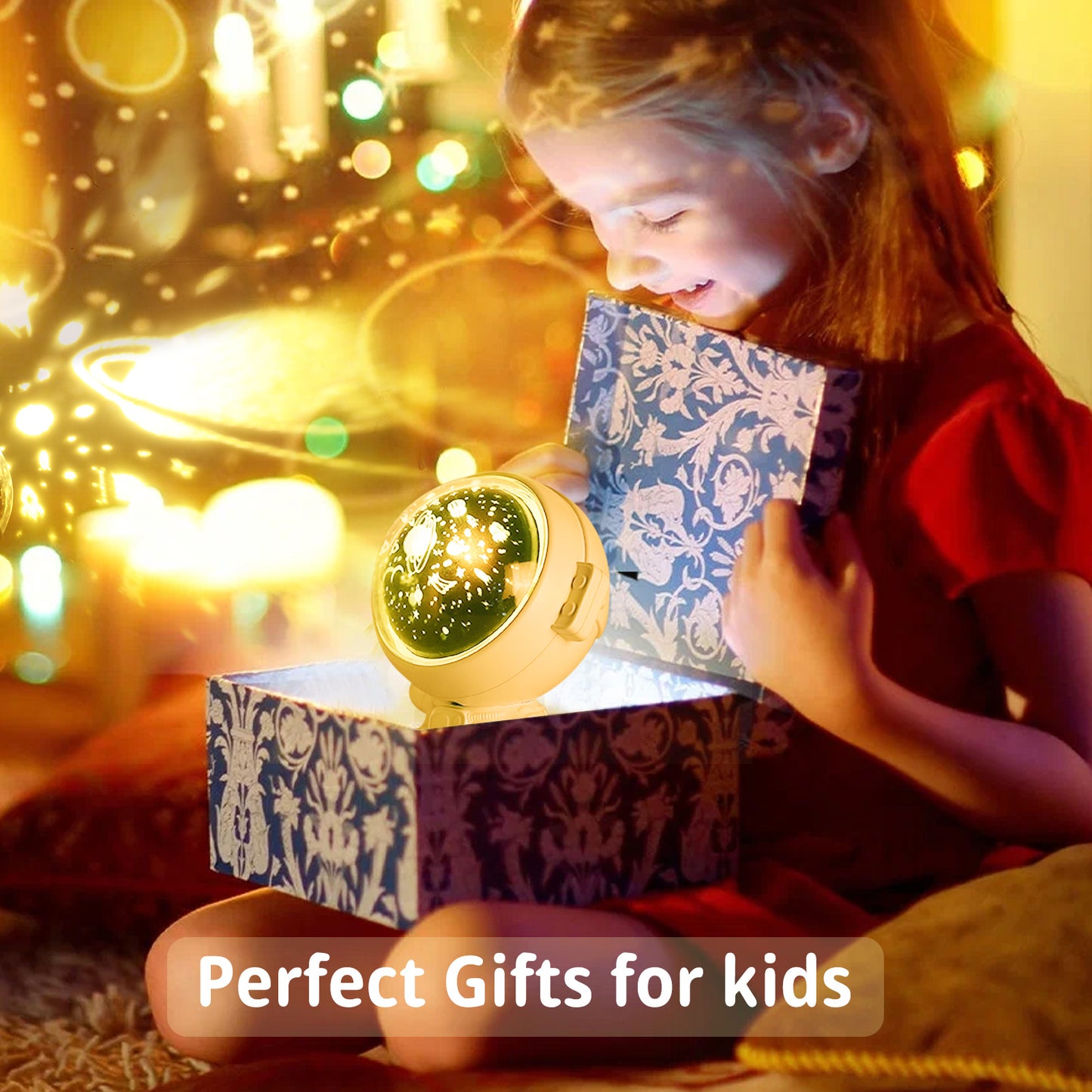 Galaxy Star Projector Starry Sky Night Light Astronaut Lamp Room Decr Gift Child Kids Baby Christmas Spaceman Projection 53ce