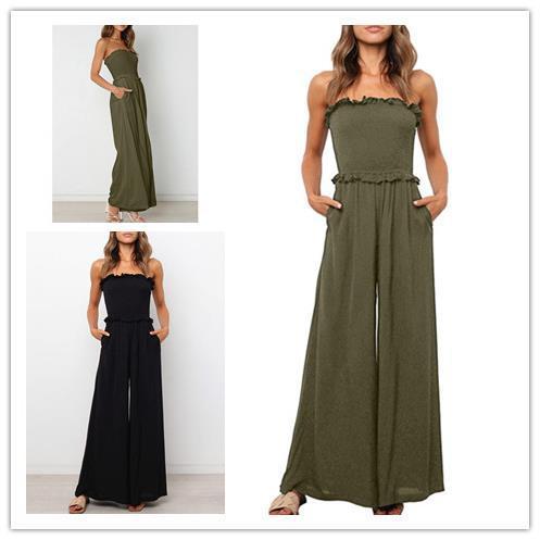 European And American Leisure Loose Sleeveless Jumpsuit 53d45d39 f5ed 43a8 aa3c f7e2c8278d5c