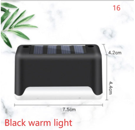New Upgrade Waterproof LED Solar Fence Lamp Solar Deck Lights Solar Step Light Outdoor For Patio Stairs Garden Pathway Step Y