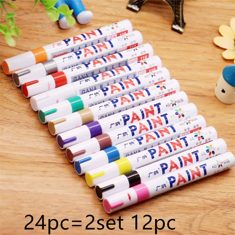Colorful Waterproof Pen Car Tyre Tire Tread CD Metal Permanent Paint 541098080229