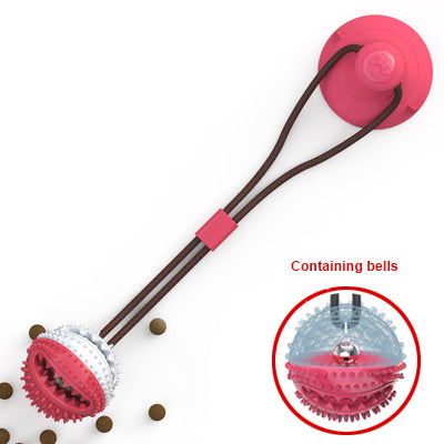 Dog Toys Silicon Suction Cup Tug Interactive Dog Ball Toy For Pet Chew Bite Tooth Cleaning Toothbrush Feeding Pet Supplies 54