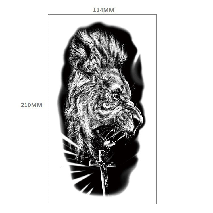 Animal Pattern Tiger Lion Half Arm Water Transfer Imitation Tattoo 549a163c ce0a 4c4a b9c9 3bafa588cb8a