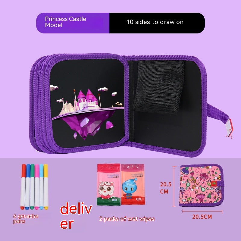 10-sided Children's Early Education Picture Book Double-sided Graffiti Drawing Board - HD Wireless Product #12