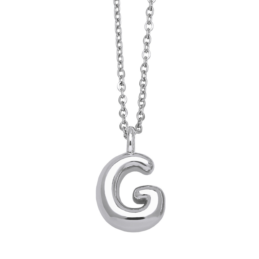 Copper Plated Gold 26 English Letters Pendant Necklace Niche Personality Clavicle Chain 54c835c7 f21c 4490 bf7f 5a04f5c5e2b2