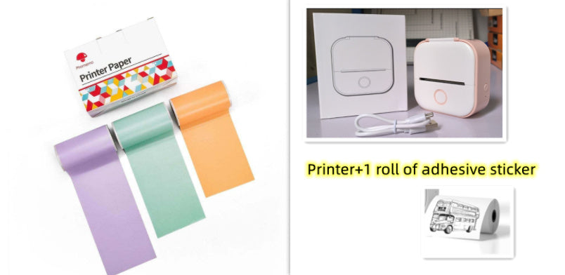 Portable Mini Thermal Label Printer Home Photo Printer Student Wrong Question Printer Bluetooth-compatible Mini Label Printer Price Tag - 图片 64