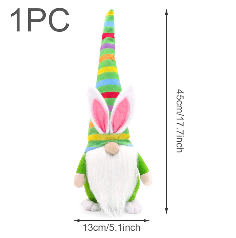 Easter Faceless Dwarf Holding Carrot Doll 5572125195805