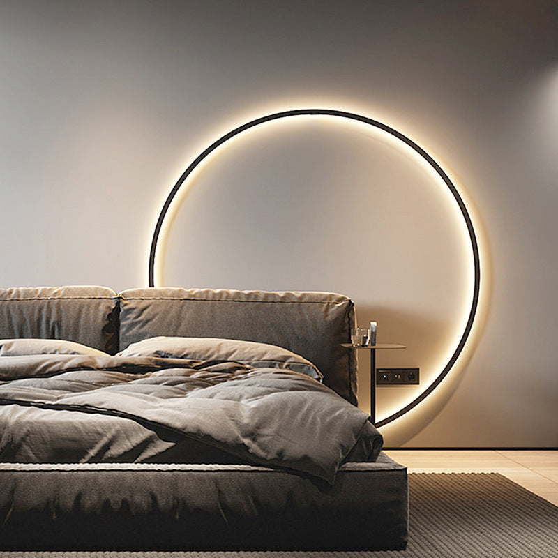 Minimalist Round Bedroom Bedside Lamp Wireless Living Room Sofa Background Wall Hotel Decorative Wall Lamp 559e8050 5ff1 4000
