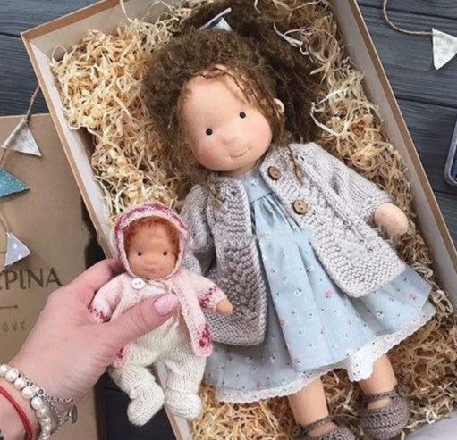 Handmade Plush Doll Golden Curly Girl Finished Product 56301873 e413 407a ba10 82e35109968e