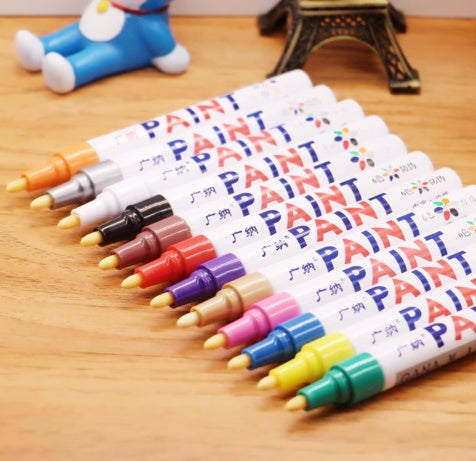 Colorful Waterproof Pen Car Tyre Tire Tread CD Metal Permanent Paint 566137221871