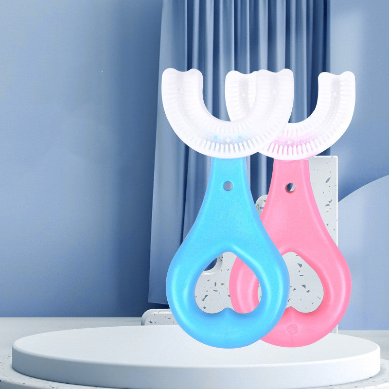Children's U-shaped Food Grade Soft Rubber Toothbrush 566f7df5 fcb9 41d8 ac68 35b69a4b9613 c09f44a2 5277 4045 aa66 7e46167845