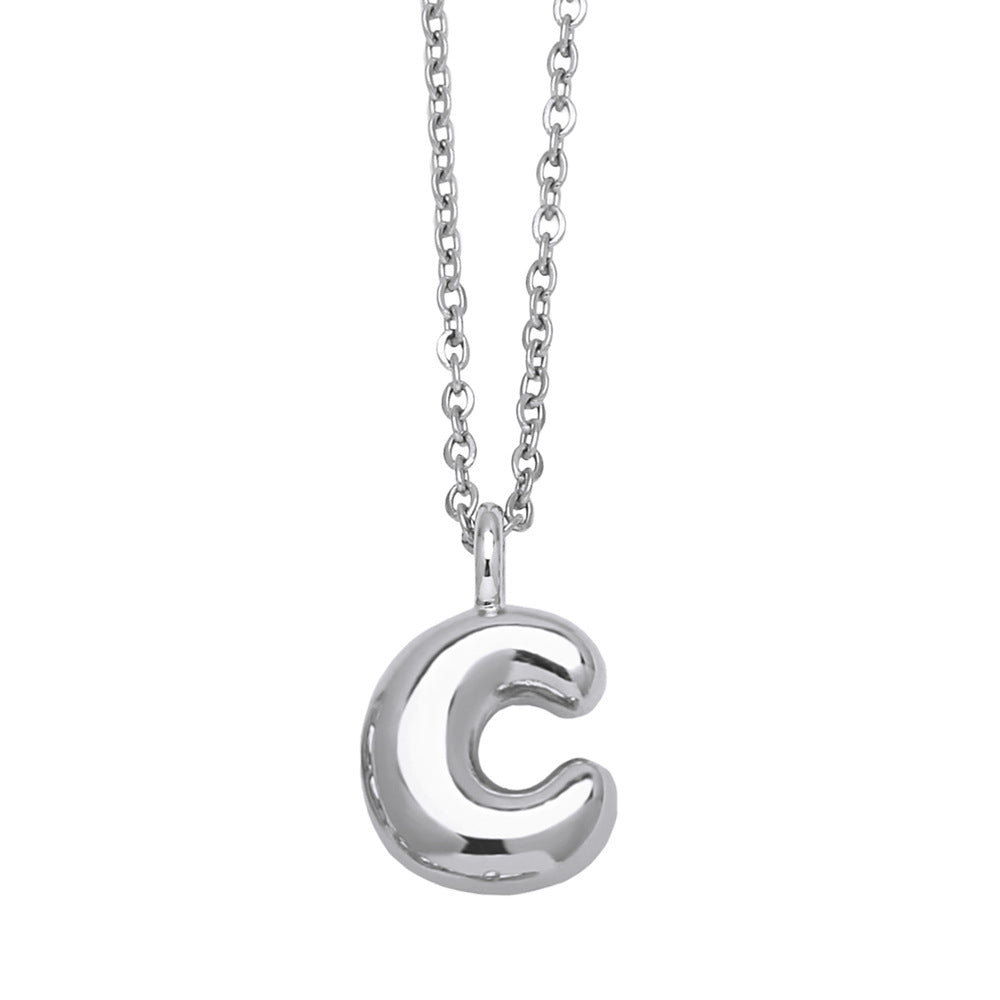 Copper Plated Gold 26 English Letters Pendant Necklace Niche Personality Clavicle Chain 56769072 afa4 471a bb04 54304d805989