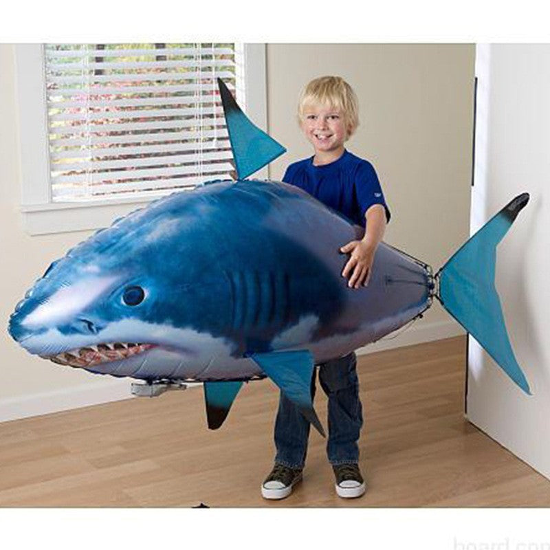 Remote Control Shark Toy Air Swimming Fish Infrared Flying RC Airplanes Balloons 5686088013040