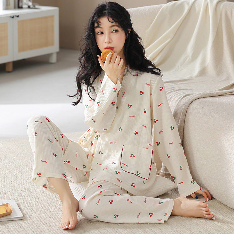 Pajamas Women's Long Sleeve Nursing Homewear Suit 56894592 eba4 483f 8b99 ca2428881c3c
