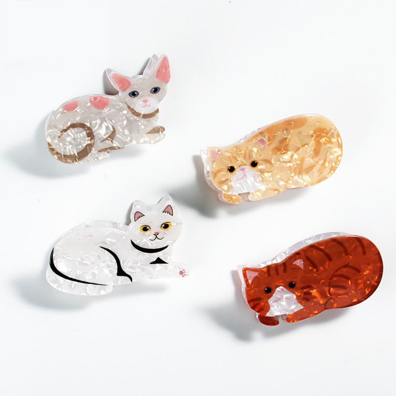 Cat Cartoon Print Grip Jewelry Headdress Barrettes 568c9c37 e8fd 4a36 913a efaa985f5d3c