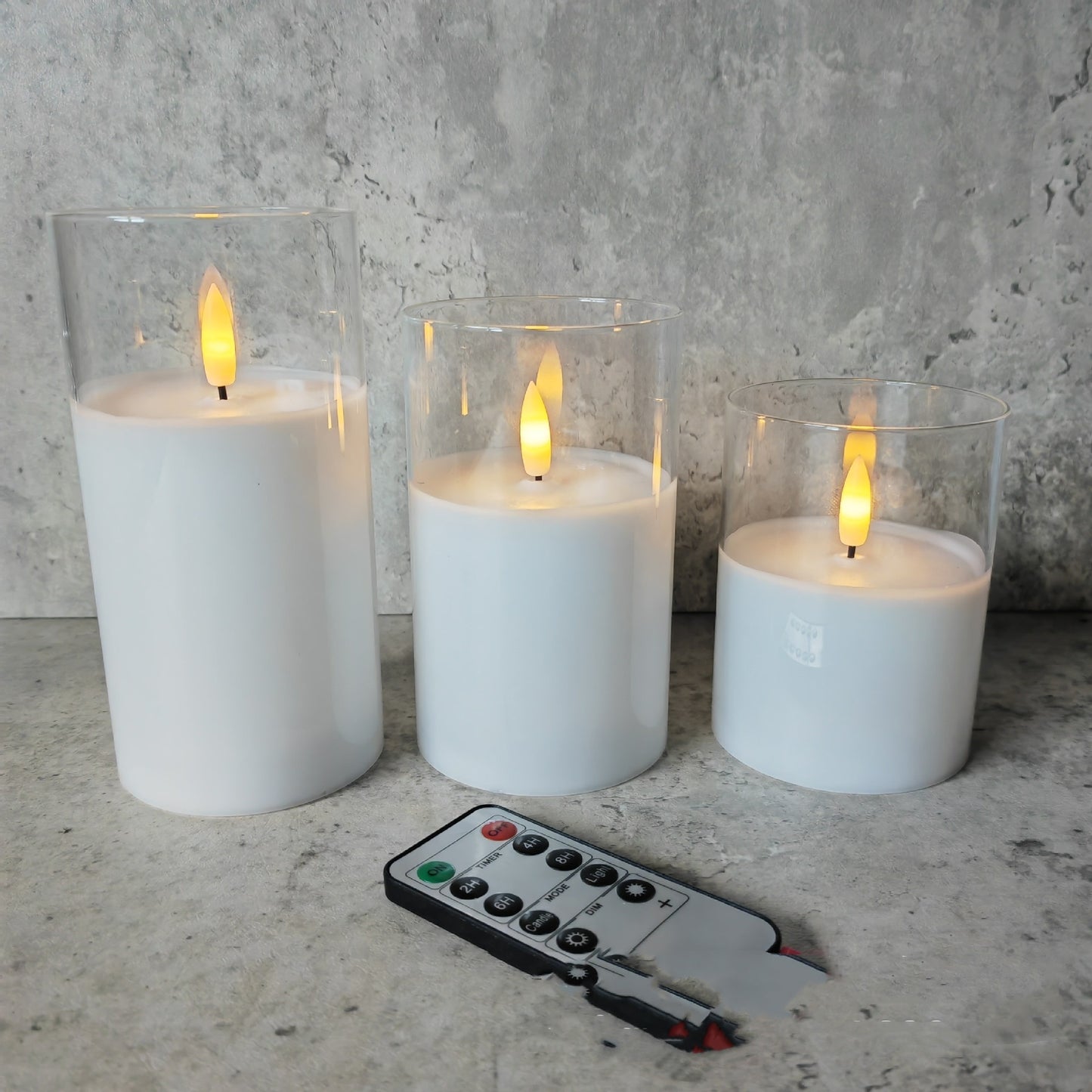 Electroplated Glass LED Electronic Candle Lights Wholesale Rechargeable 56b345c1 d39c 4022 a28f ed3c7b31726e
