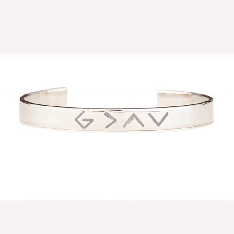 Women's Flat Head Character High Fashion Simple Stainless Steel Bracelet 56cb0ce7 10c3 43ef aea3 b8a300cd5feb