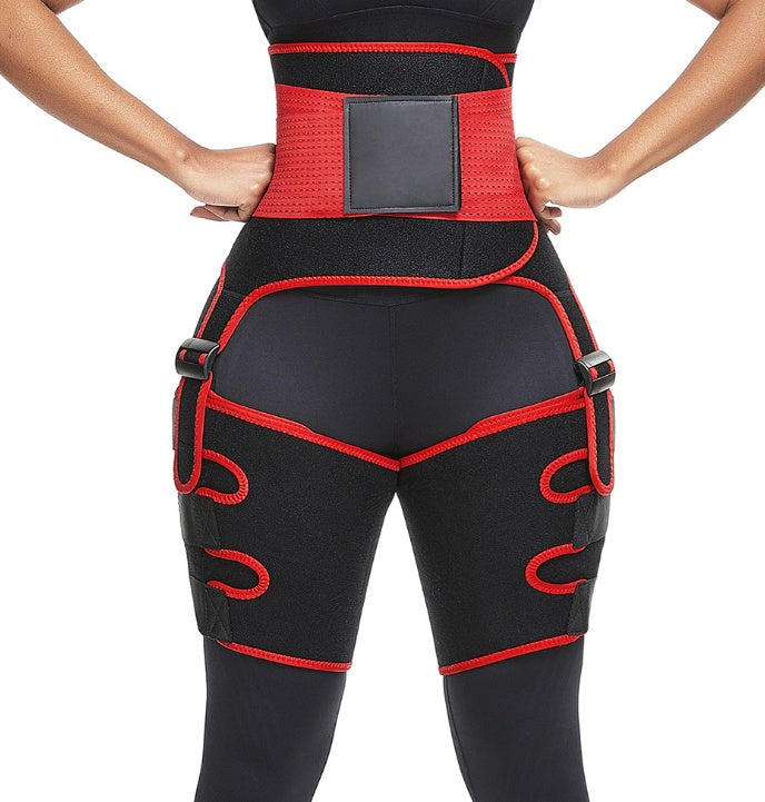 Sports Waist Belt Adjustable One-piece Girdle Leg Straps 571383848451