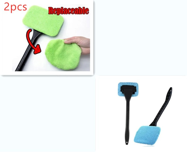 Car Window Pivoting Microfiber Cleaner Auto Window Cleaner 574791698163