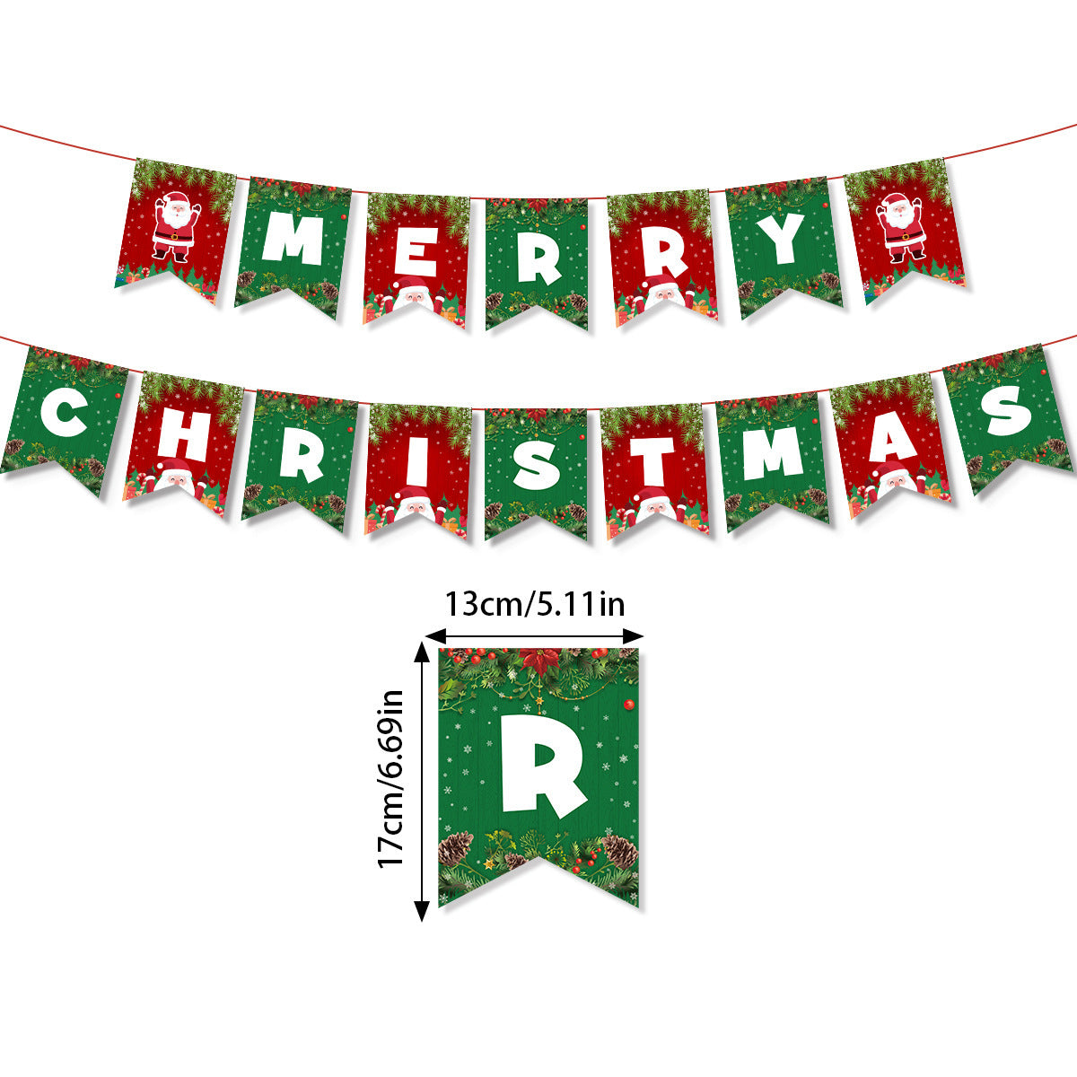 Christmas Party Hanging Flag Santa Claus Snowflake Elk 57633761 1c60 498a bfeb d1054e5a0a83
