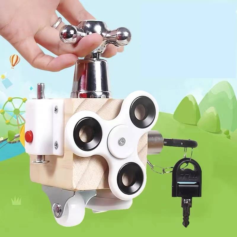 Amazon Children's Montessori Life Busy Block Baby Enlightenment Early Education Teaching Aids Educational Unlocking Toy Busy