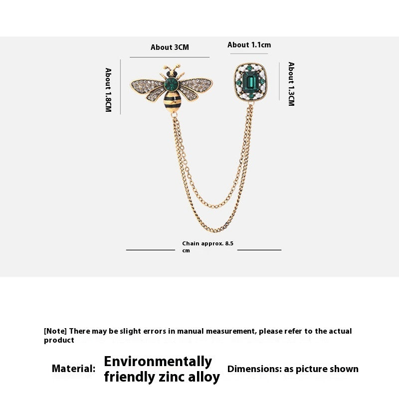 Little Bee Tassel Brooch Retro Personality Chain 5794e76a 8215 43af 819f 4701a48df521