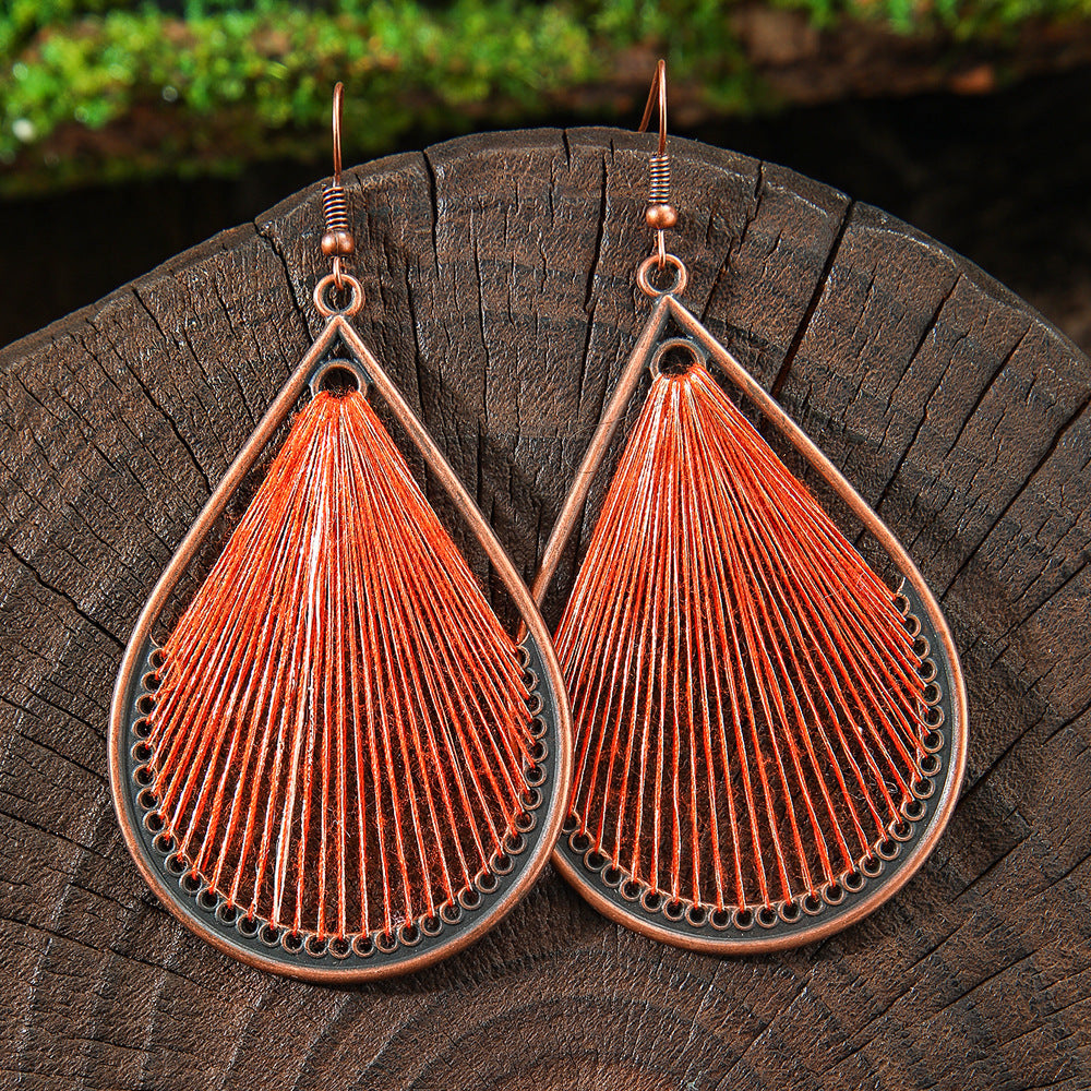 Vintage Bohemian Style Hand-woven Tassel Earrings 58330919 4d29 4673 984c c799d7242a81