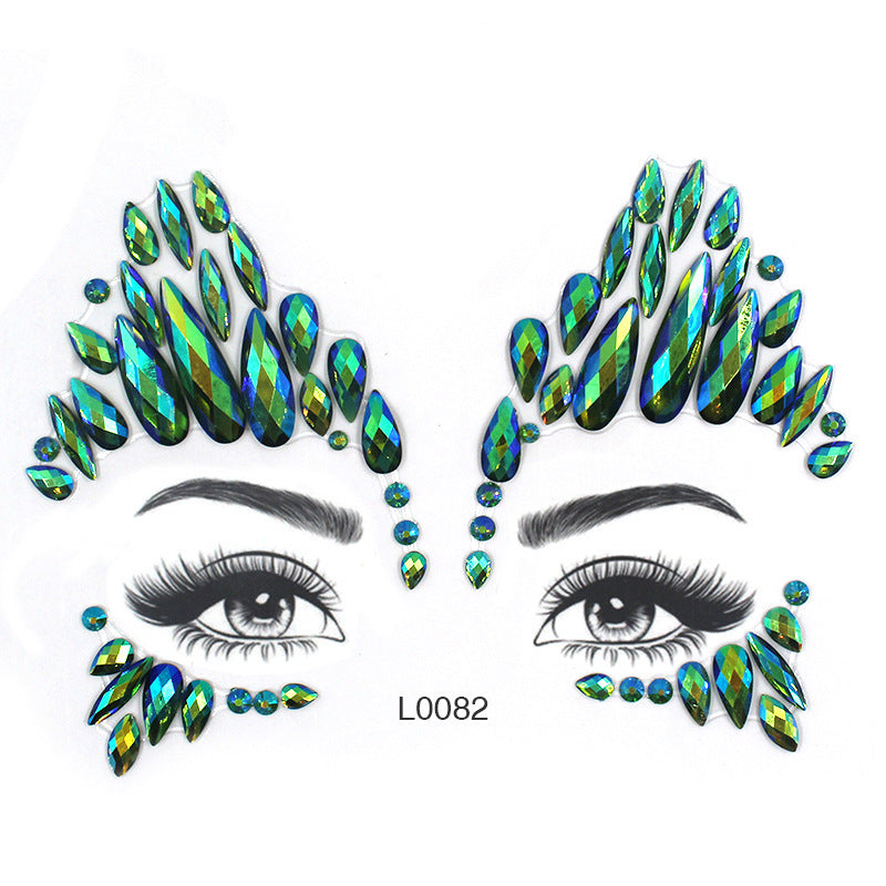 Women's Fashion Party Decoration Face Stickers 583bfb0e 8b12 4c3a b38a 9037485589f6