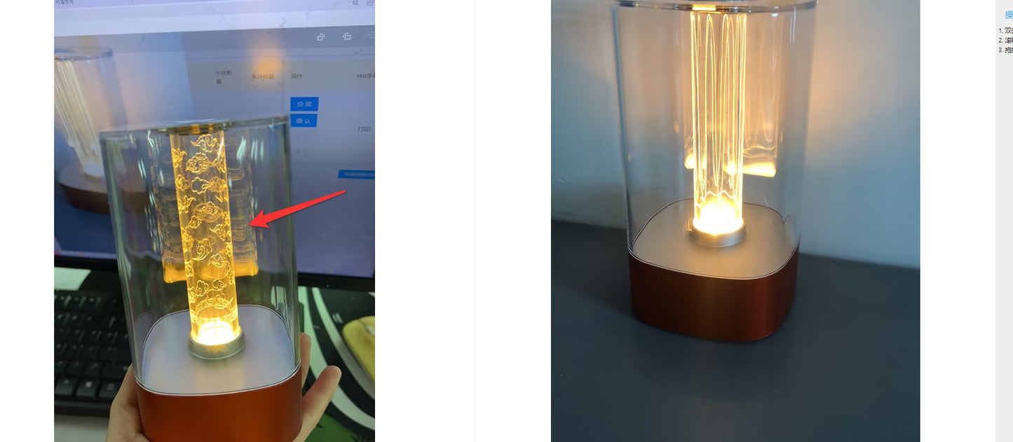 New LED Touch Atmosphere Light USB Charging Eye Protection Bedside Bedroom Lamp Bar Restaurant Garden Decoration Night Light