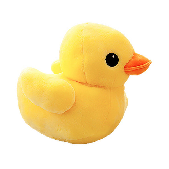 Small yellow duck plush toy 591264521099