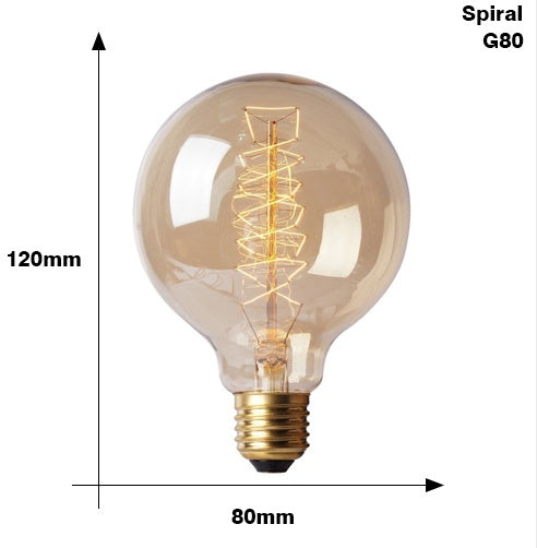 Edison Bulb E27 220V 40W ST64 A19 T45 G80 G95 G125 Incandescent filament bulb lighting Retro Edison Light Bulb 592409001950