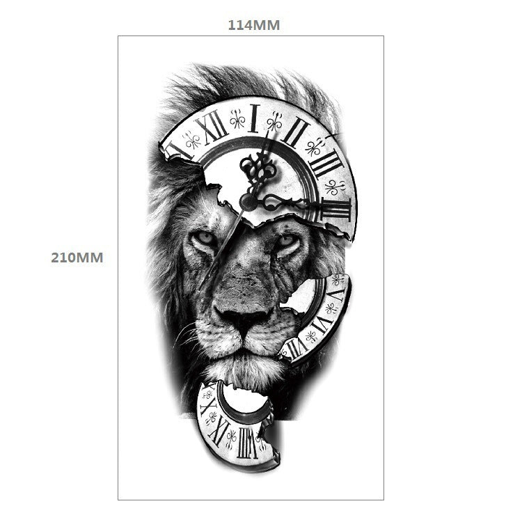 Animal Pattern Tiger Lion Half Arm Water Transfer Imitation Tattoo 5928b2c7 d3cf 47ab 9128 2612b9ff05e6
