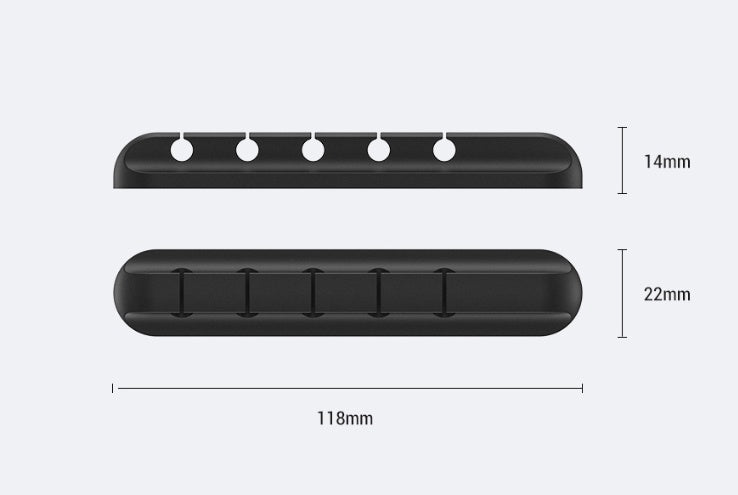 Silicone USB Cable Winder Desktop Cable Organizer Management Multipurpose Clips Cables Protector For Wired Headphones - 图片 3