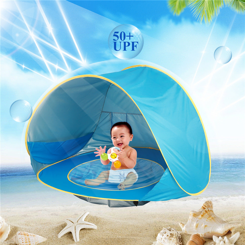 Baby Beach Tent Kids Outdoor Camping Easy Fold Up Waterproof Up Sun Awning Tent UV-protecting 597703404276
