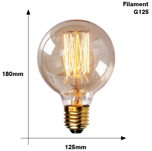 Edison Bulb E27 220V 40W ST64 A19 T45 G80 G95 G125 Incandescent filament bulb lighting Retro Edison Light Bulb 59789125328