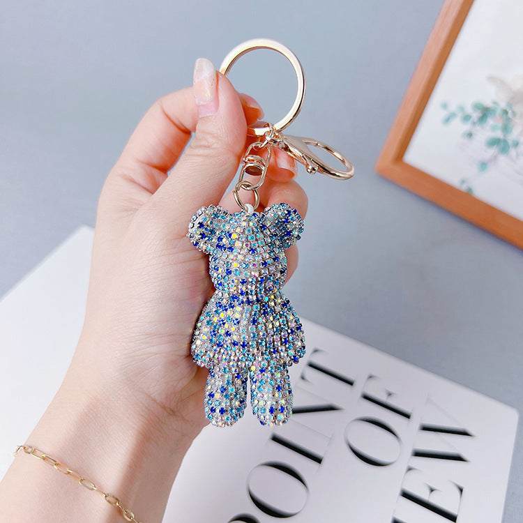 Creative Diamond Cartoon Bear Keychain 59cc2d88 5cfc 4236 a010 398b5f636470