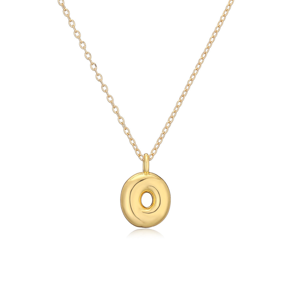 Copper Plated Gold 26 English Letters Pendant Necklace Niche Personality Clavicle Chain 59e4a370 155c 4c24 8888 ec880f14b13a