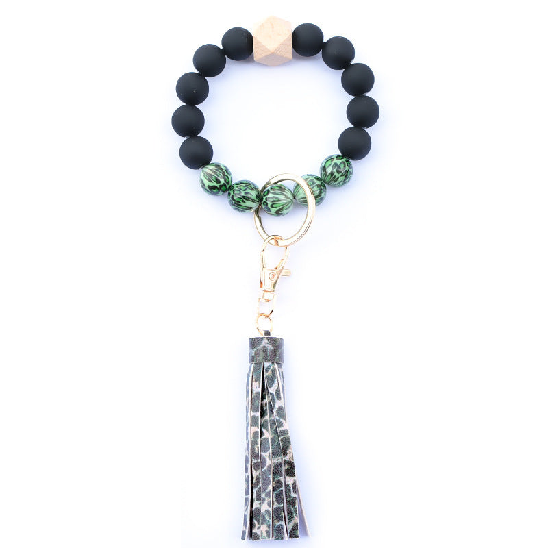 Creative Wooden Bead Bracelet Keychain 5a0b1218 af0a 47a8 b715 504f25a2d34a