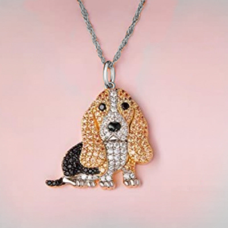 Cute Baggy Hound Pendant Necklace 5a1c2169 df04 41de b225 e4b70aa3aa5a