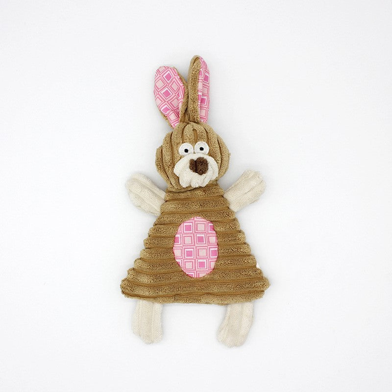 Pet Toy Donkey Shape Corduroy Chew Toy For Dogs Puppy Squeaker Squeaky Plush Bone Molar Dog Toy Pet Training Dog 5af33084 b3d