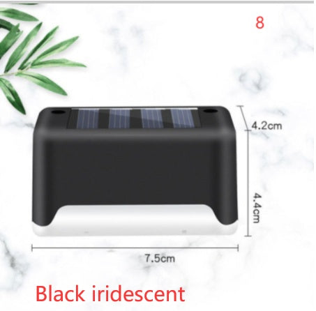 New Upgrade Waterproof LED Solar Fence Lamp Solar Deck Lights Solar Step Light Outdoor For Patio Stairs Garden Pathway Step Y