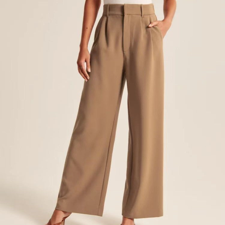 High Waist Wide Leg Pants Versatile Belt 5af765f8 0a50 452f 946e a8f88699a0c4