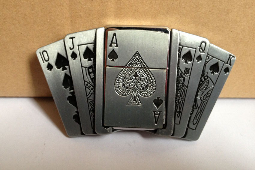 Alloy Playing Card Lighter Series Belt Buckle 5b118341 d576 4943 853c f9383c5bfad3