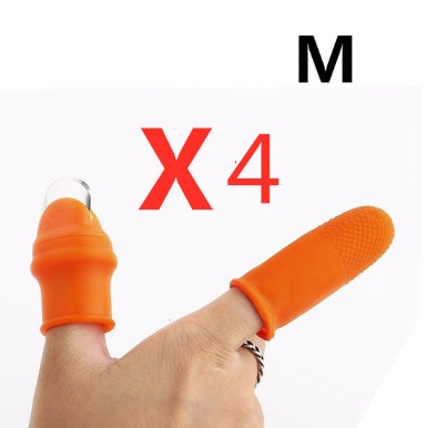 Silicone Thumb Knife Finger Protector Gears Cutting Vegetable Harvesting Knife Pinching Plant Blade Scissors Garden Gloves 5b