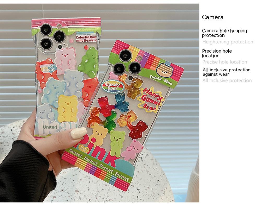 Transparent Gummy Bear Applicable Mobile Phone Shell For IPhone 5b77e124 72ae 45cd bc94 4d77730507c0 trans