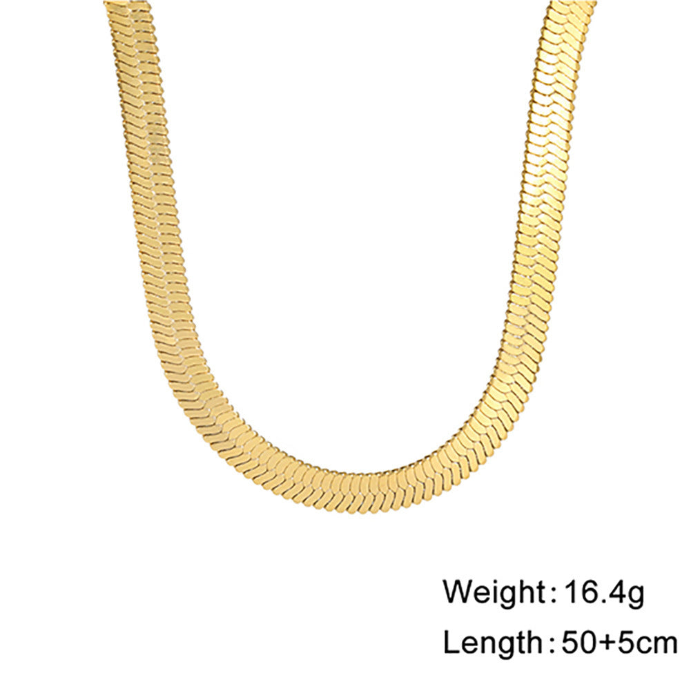 Popular Snake Bone Stainless Steel Choker 5bca9640 8d5c 4c03 95b2 6443ef6bc818