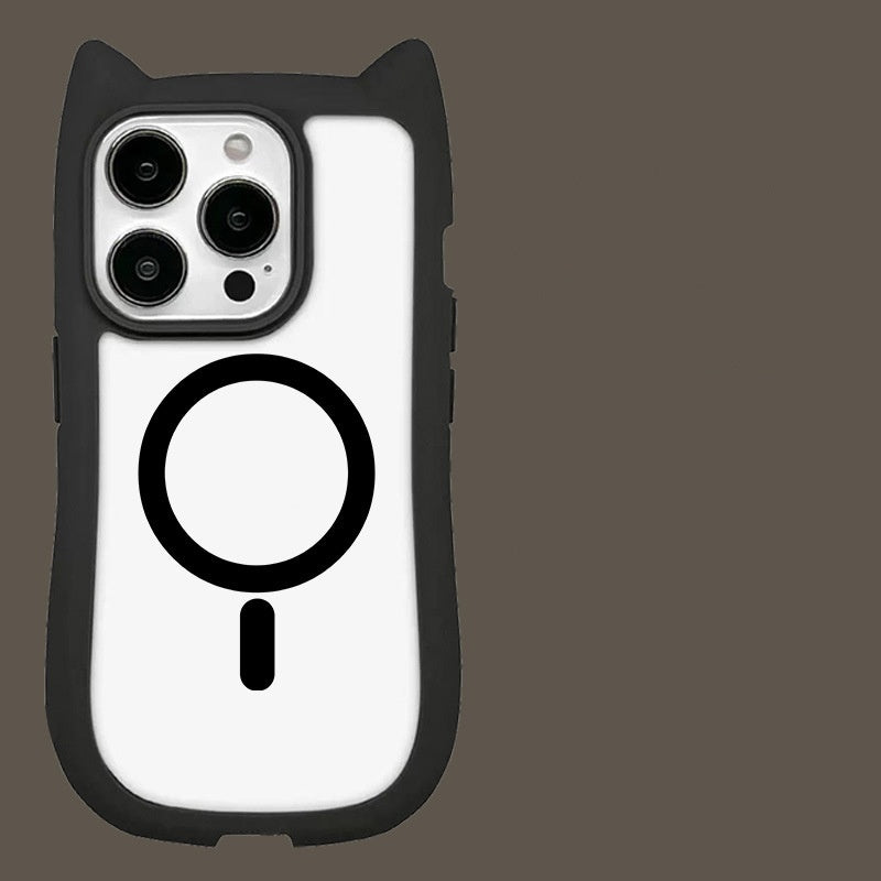 3D Cat Ear Acrylic Magnetic Phone Case - HD Wireless Product #4