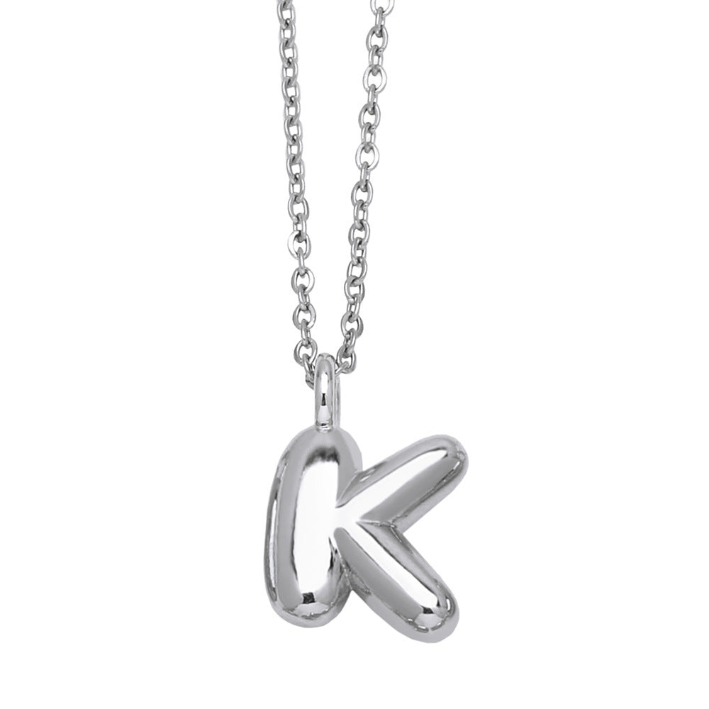Copper Plated Gold 26 English Letters Pendant Necklace Niche Personality Clavicle Chain 5c6bc0e4 c521 444f b2bb cf5c96377739