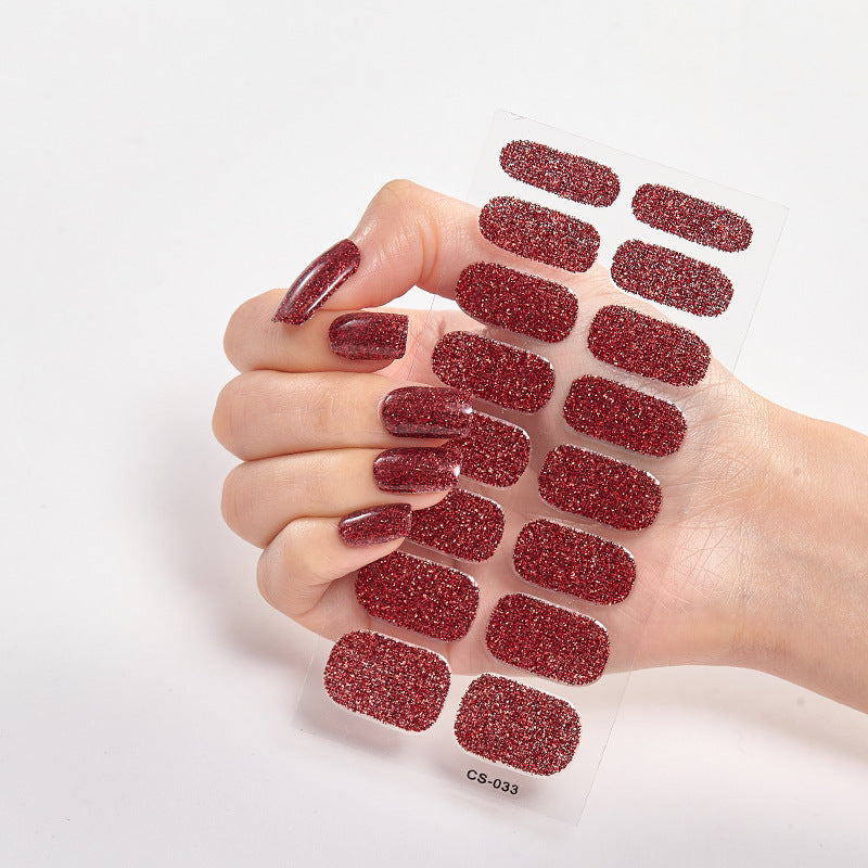 16 Small Stickers Gradient Glitter Nail Stickers - HD Wireless Product #6